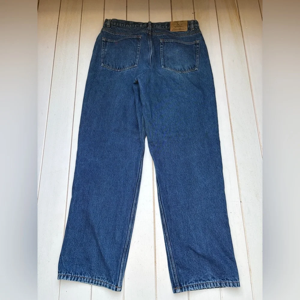VTG Eddie Bauer Flannel Lined Jeans - Picture 3 of 11